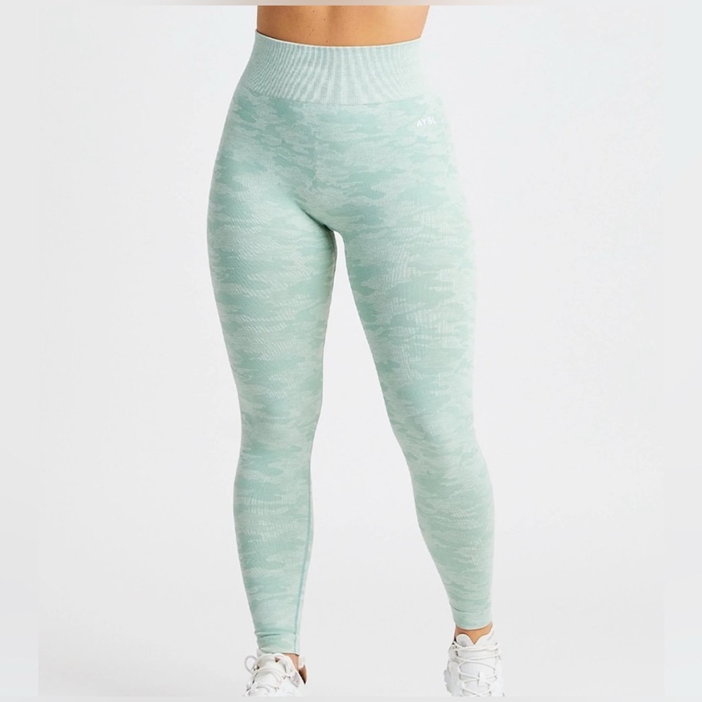 AYBL light green camo leggings